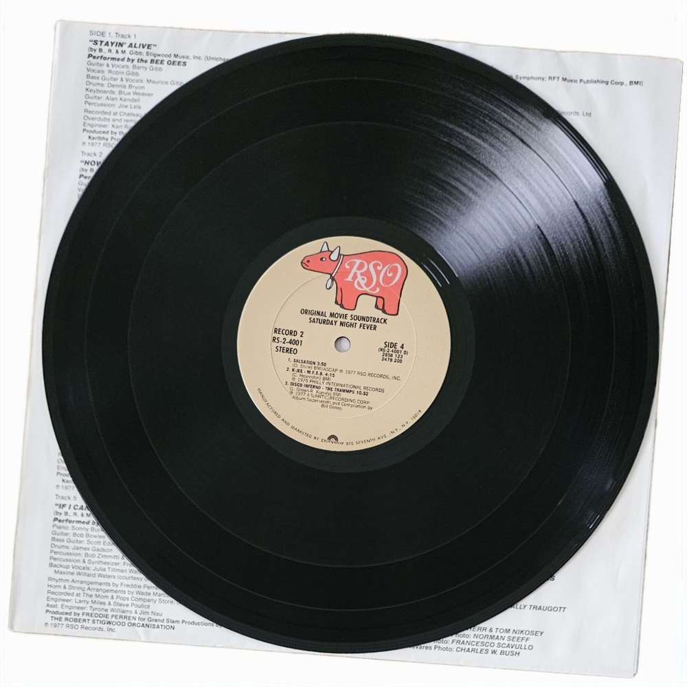 SATURDAY NIGHT FEVER•Original Movie Soundtrack•1977 US (#RS-2-4001) Sound Makers - Picture 2 of 15